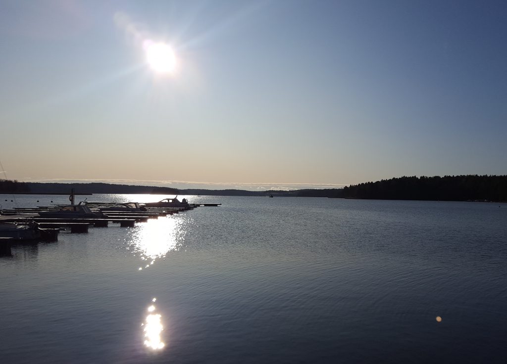 löpning i solsken