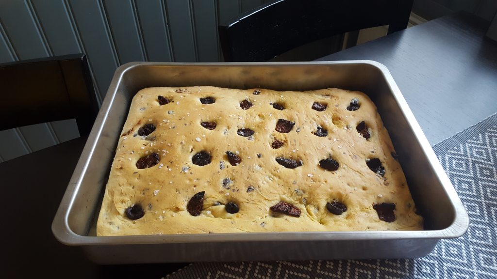 focaccia med soltorkad tomat